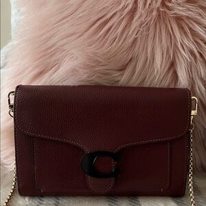 Coach Burgundy Tabby  Clutch